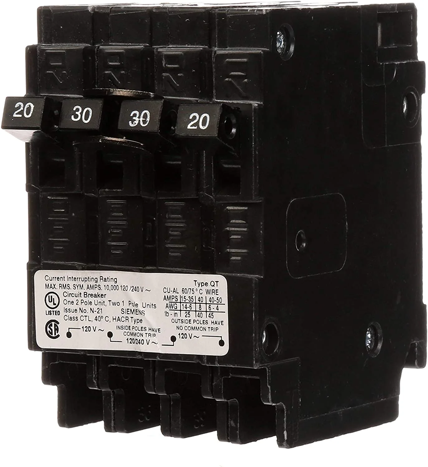 Q22030CT - Siemens - 30 Amp Quad Circuit Breaker - Image 5