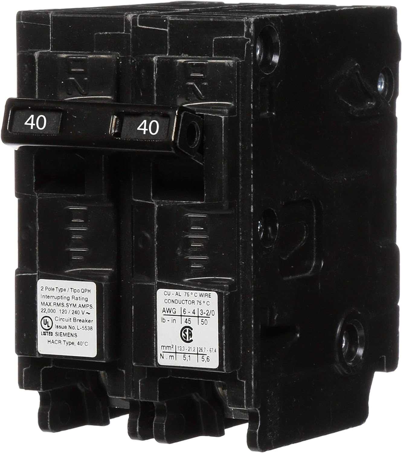 Q240H - Siemens - 40 Amp 22kA Circuit Breaker - Image 2