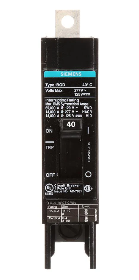 BQD6140 - Siemens - 40 Amp Molded Case Circuit Breaker - Image 5