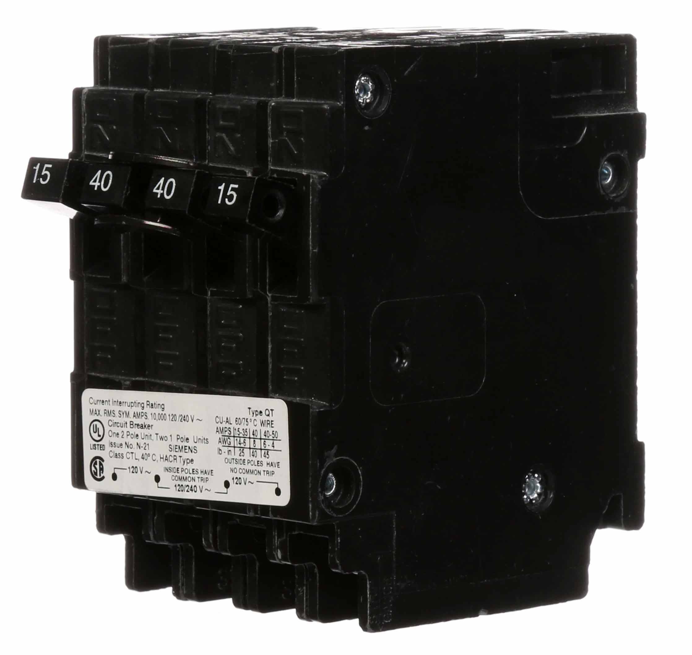 Q21540CT - Siemens - 40 Amp Molded Case Circuit Breaker - Image 6