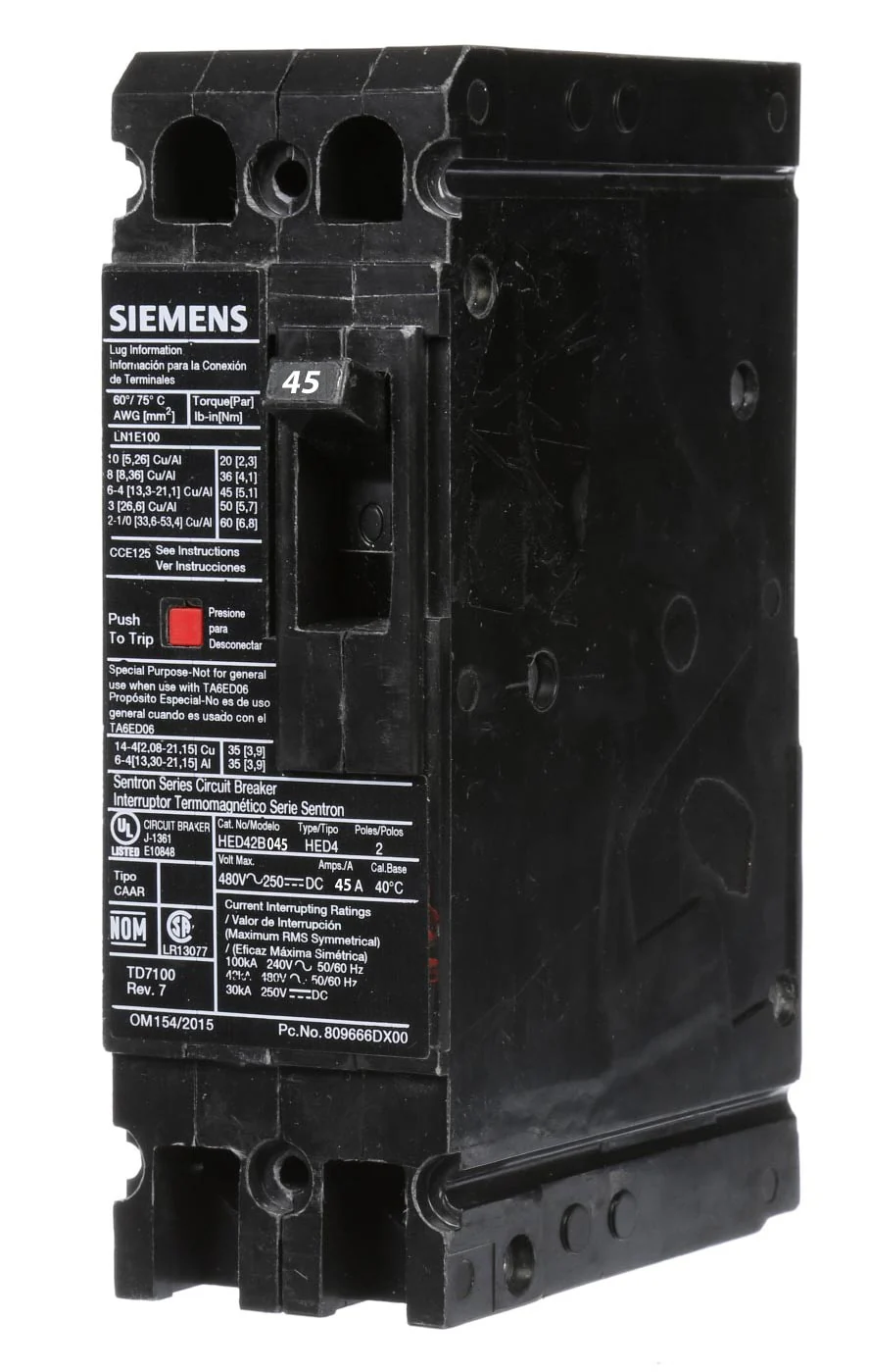 HED42B045L - Siemens - 45 Amp Disconnect and Safety Switch - Image 2