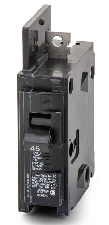 BQ1B045 - Siemens - 45 Amp Molded Case Circuit Breaker