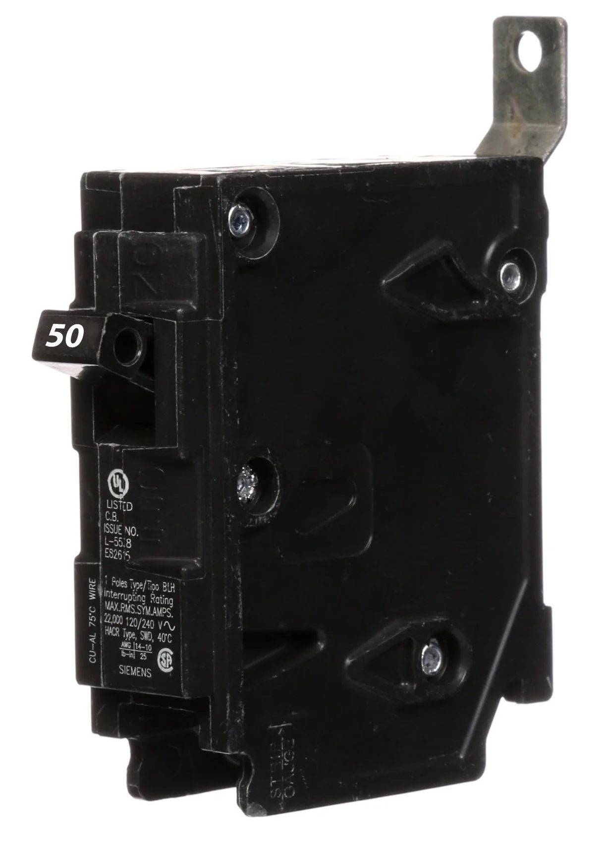 B150H - Siemens - 50 Amp 22kA Circuit Breaker - Image 2