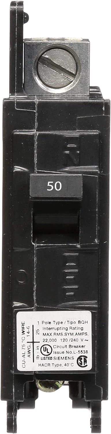 BQ1B050H - Siemens - 50 Amp Molded Case Circuit Breaker