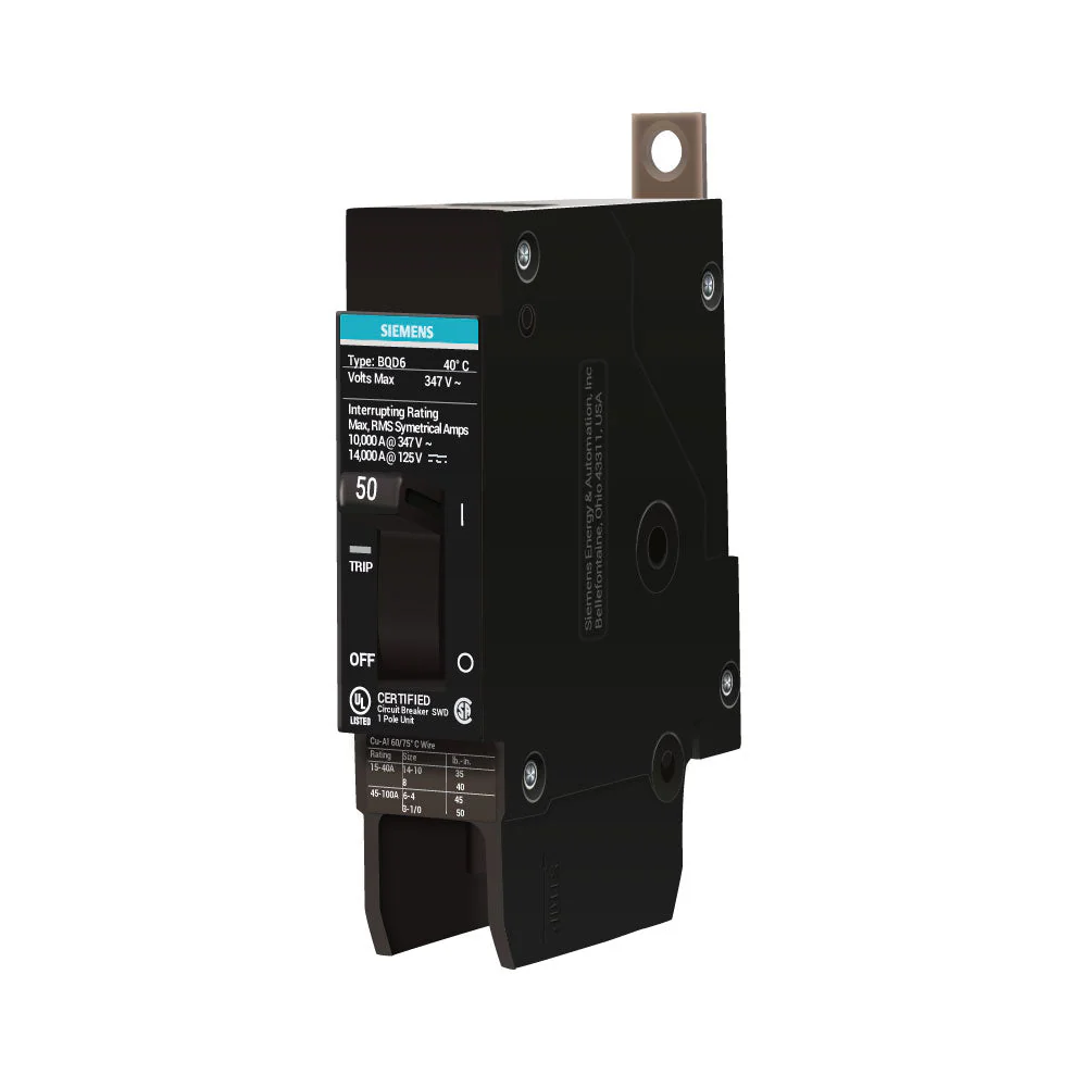BQD6150 - Siemens - 50 Amp Molded Case Circuit Breaker - Image 2
