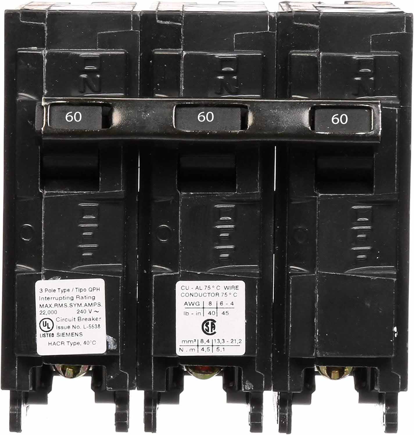 Q360H - Siemens - 60 Amp 22kA Circuit Breaker