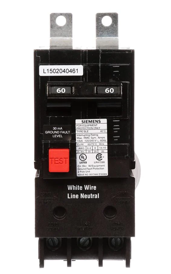 BE260 - Siemens - 60 Amp GFEP Circuit Breaker