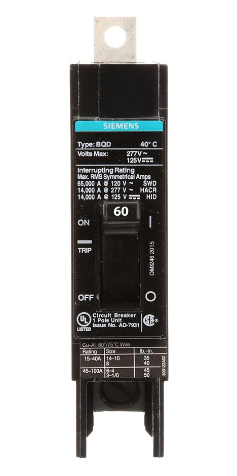 BQD6160 - Siemens - 60 Amp Molded Case Circuit Breaker - Image 5