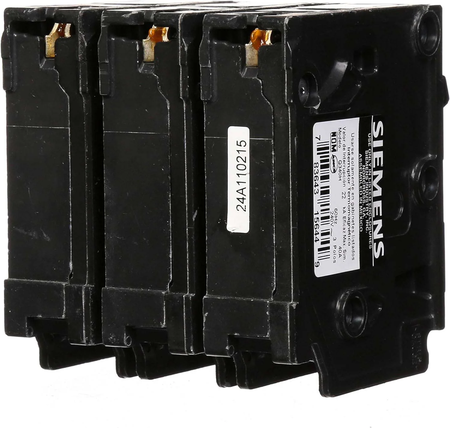 Q380H - Siemens - 80 Amp 22kA Circuit Breaker - Image 3
