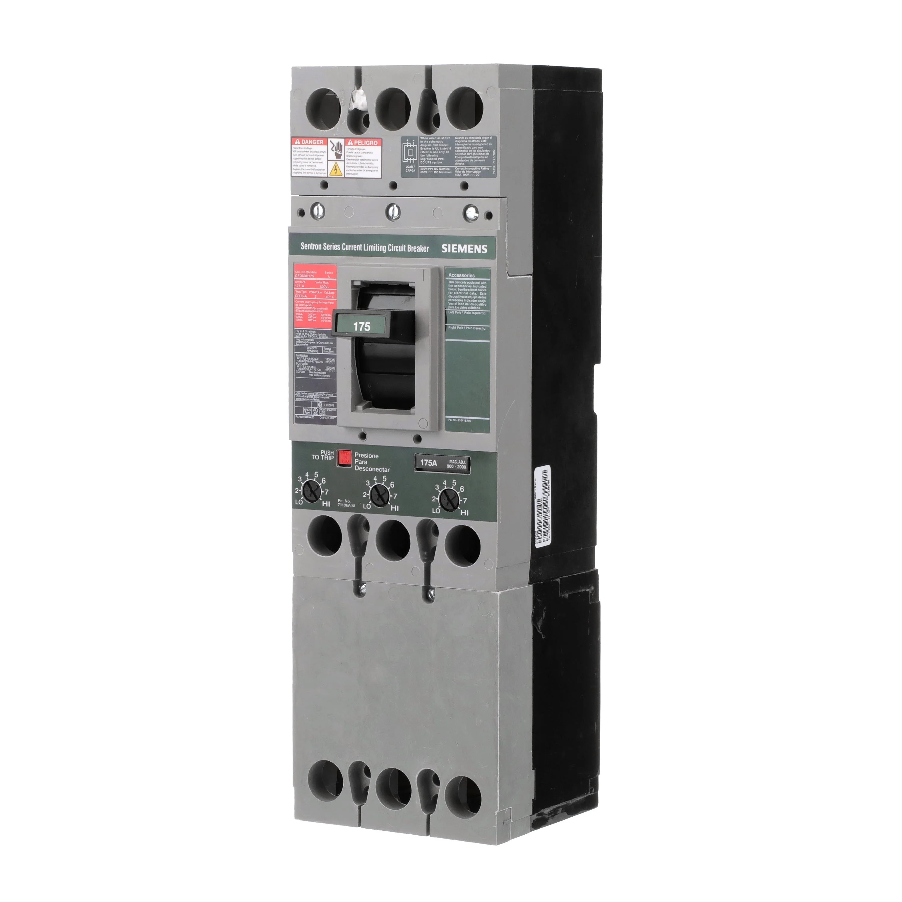 CFD63B175L - Siemens - Molded Case Circuit Breaker - Image 2