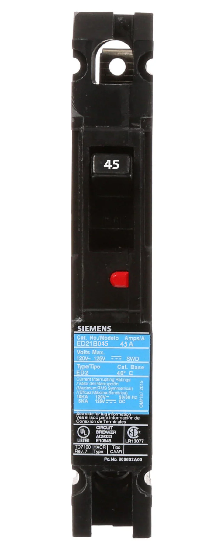 ED21B045 - Siemens - Molded Case Circuit Breaker