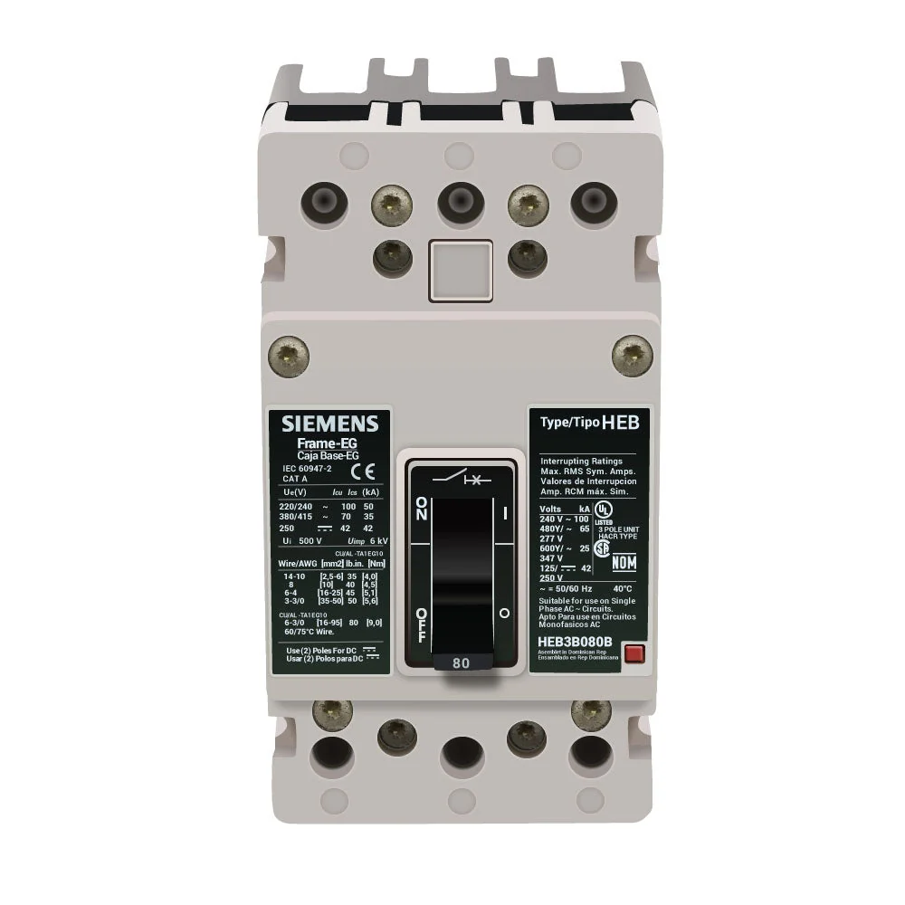 HEB3B080B - Siemens - Molded Case Circuit Breaker