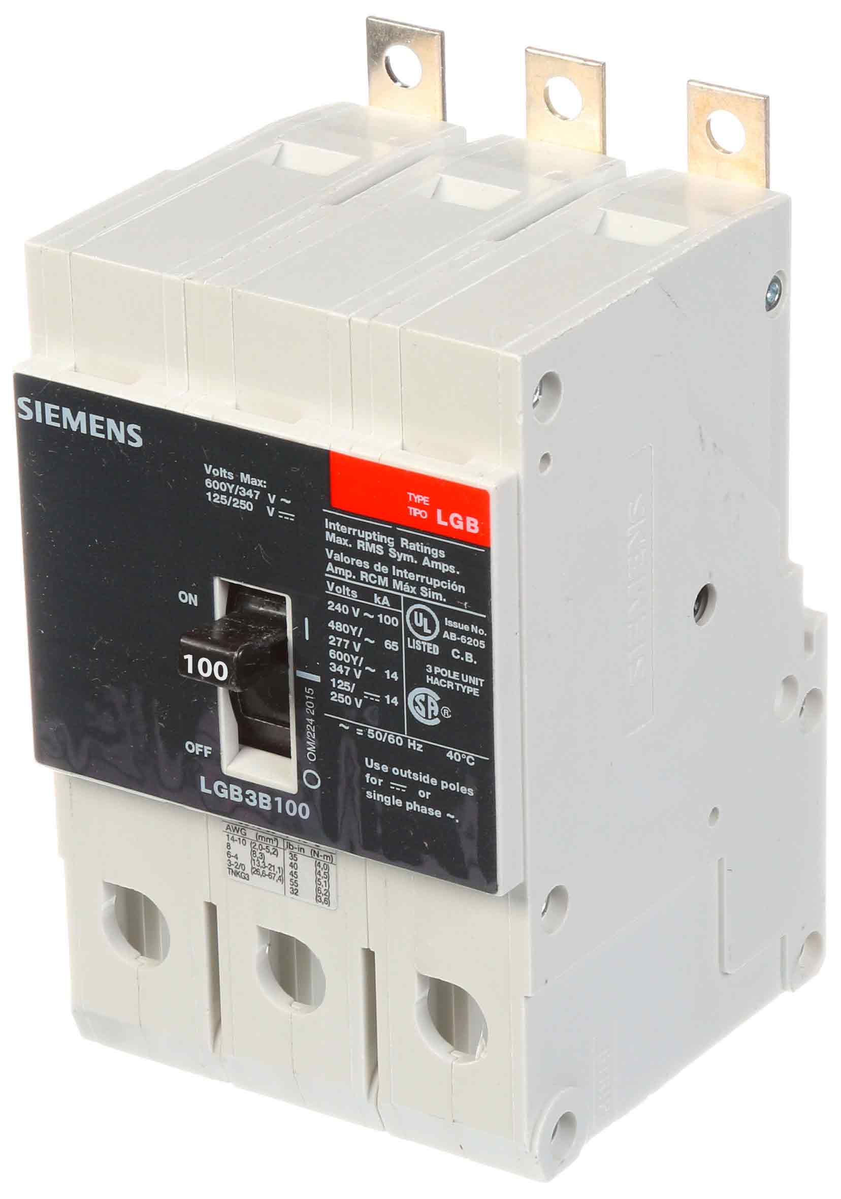 LGB3B100B - Siemens - Molded Case Circuit Breaker - Image 6