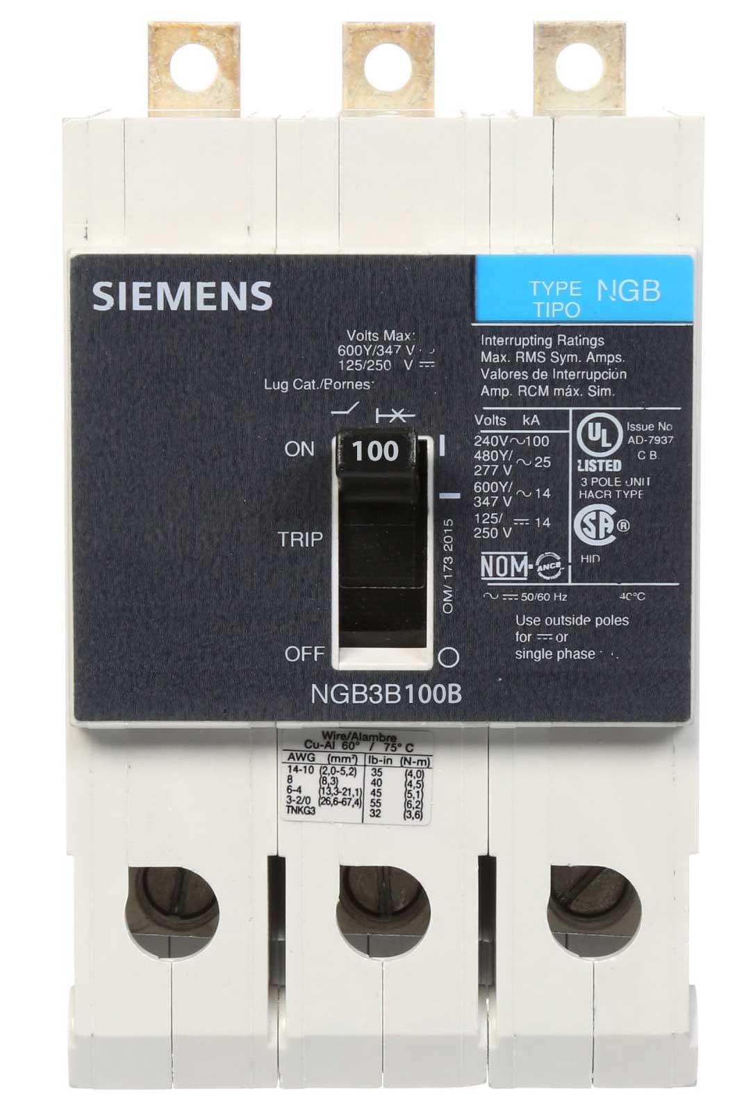 NGB3B100B - Siemens - Molded Case Circuit Breaker - Image 5