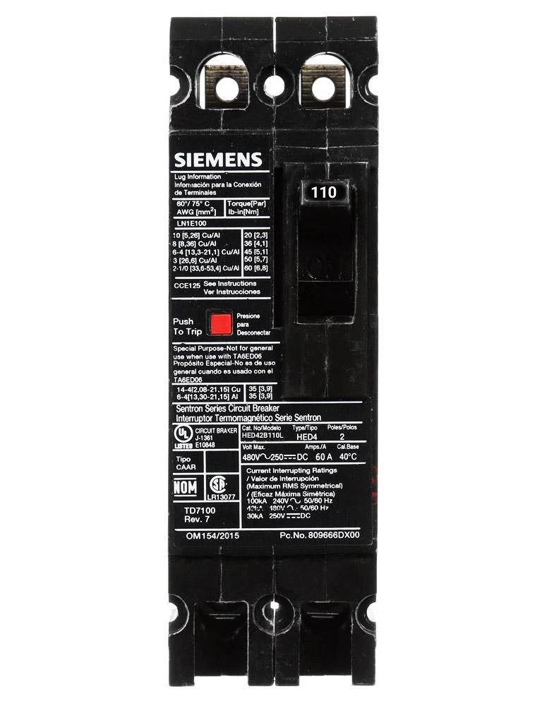 HED42B110L - Siemens - Molded Case