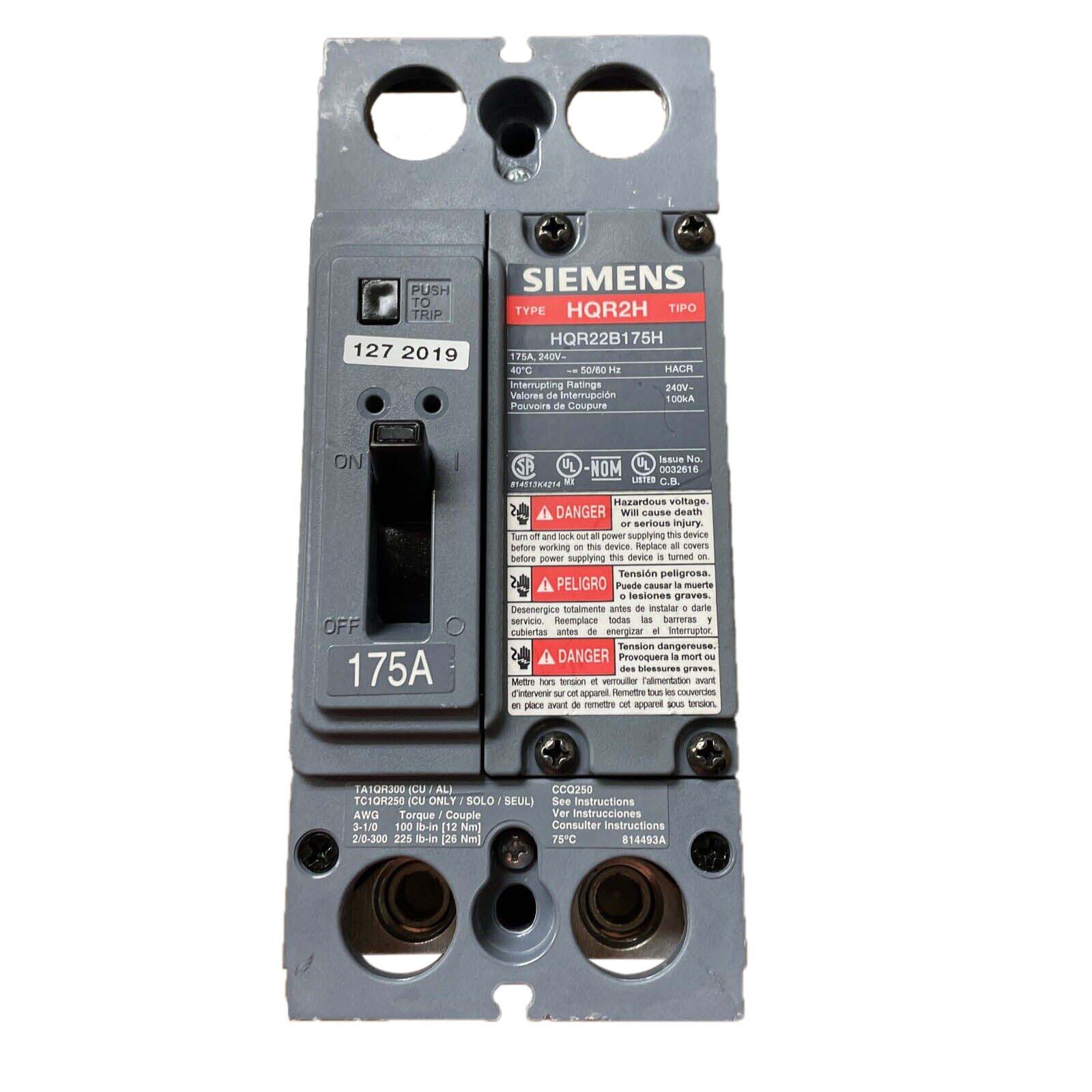 HQR22B175H - Siemens - Molded Case