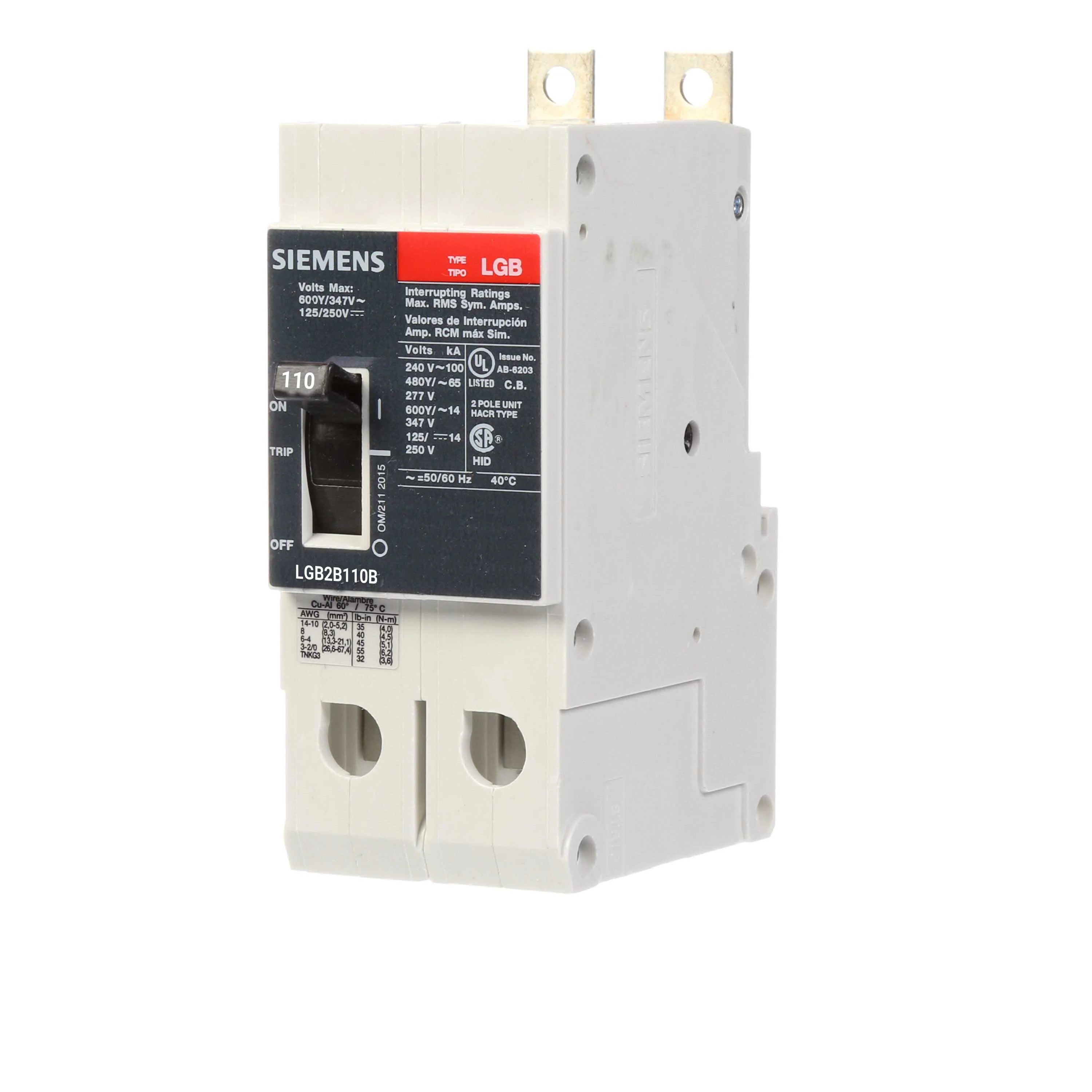 LGB2B110B - Siemens - Molded Case