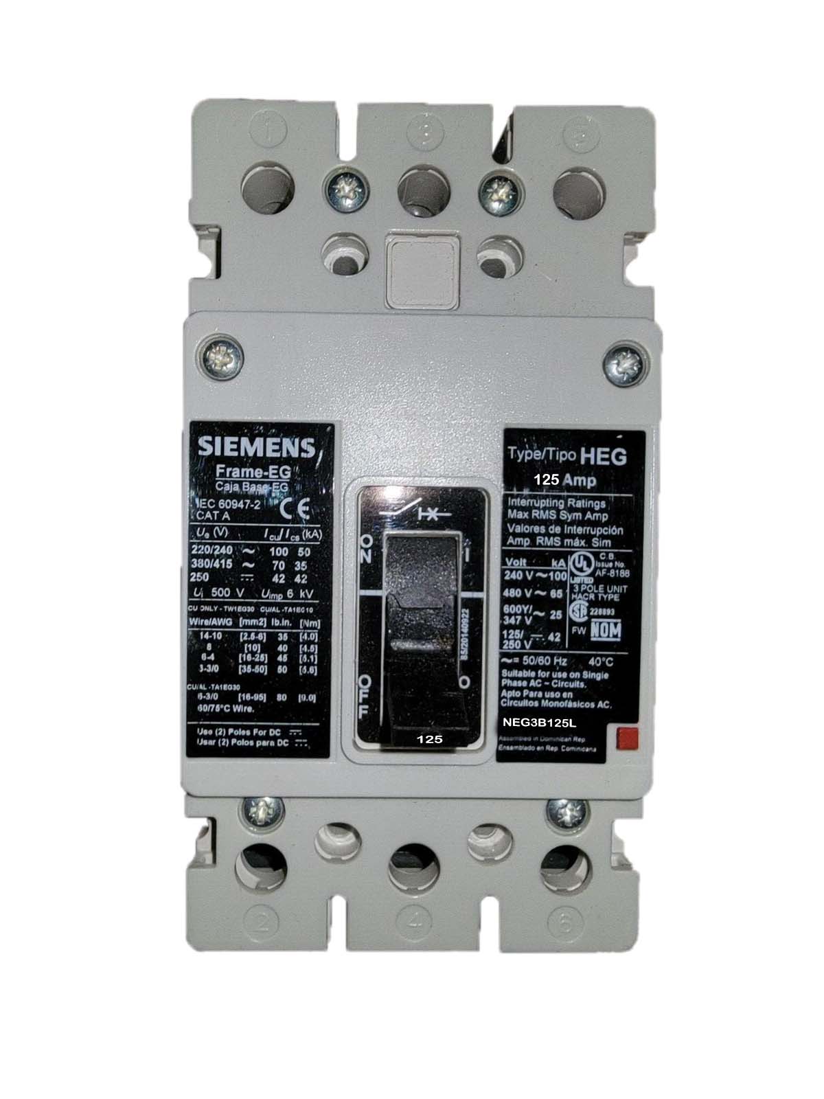 NEG3B125L - Siemens - Molded Case