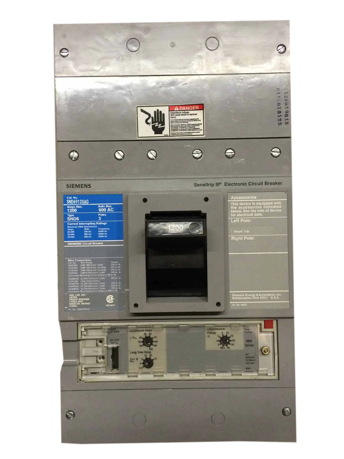 SND69120AG - Siemens - Molded Case