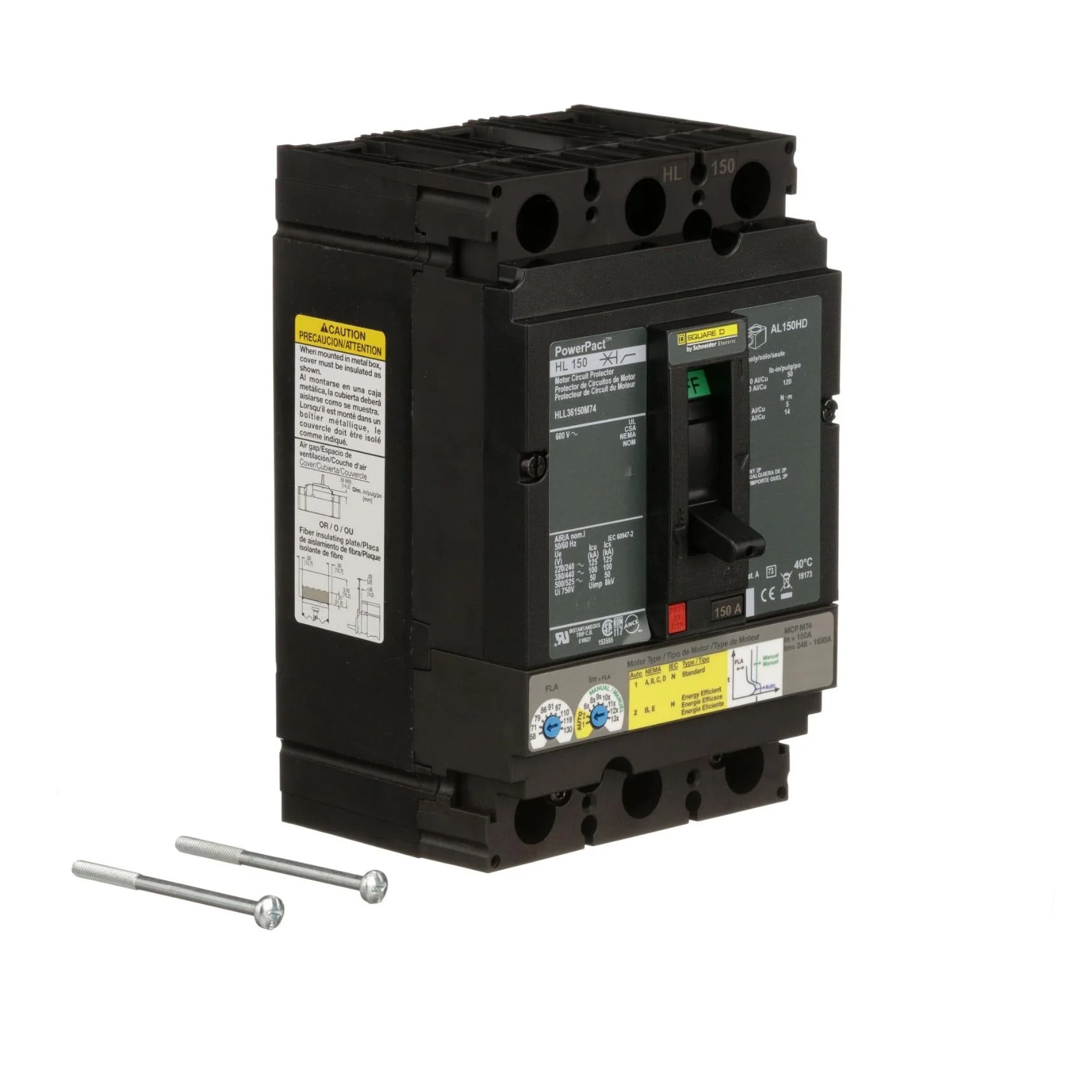 HLL36150M74 - Square D - Molded Case Circuit Breakers - Image 2