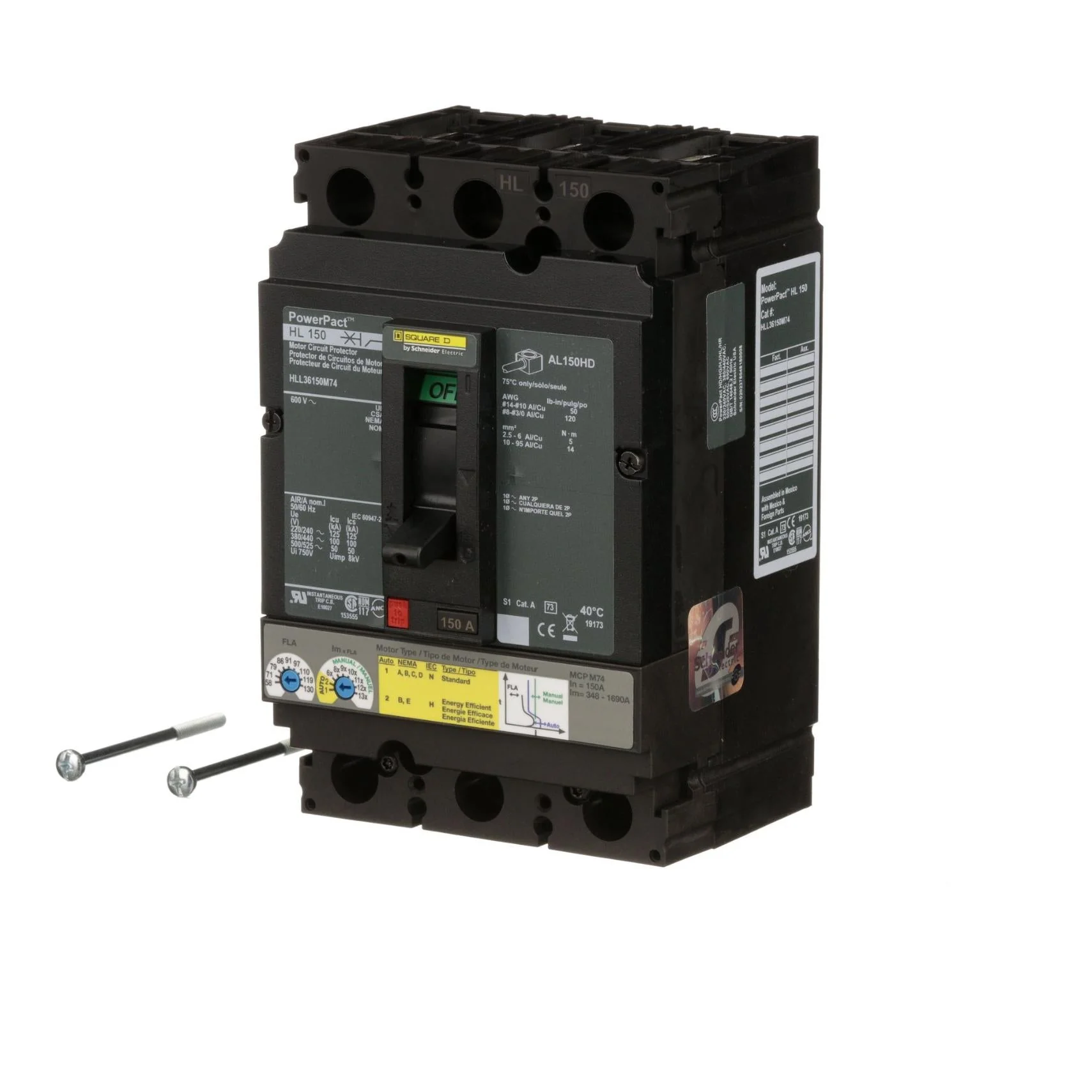 HLL36150M74 - Square D - Molded Case Circuit Breakers - Image 3