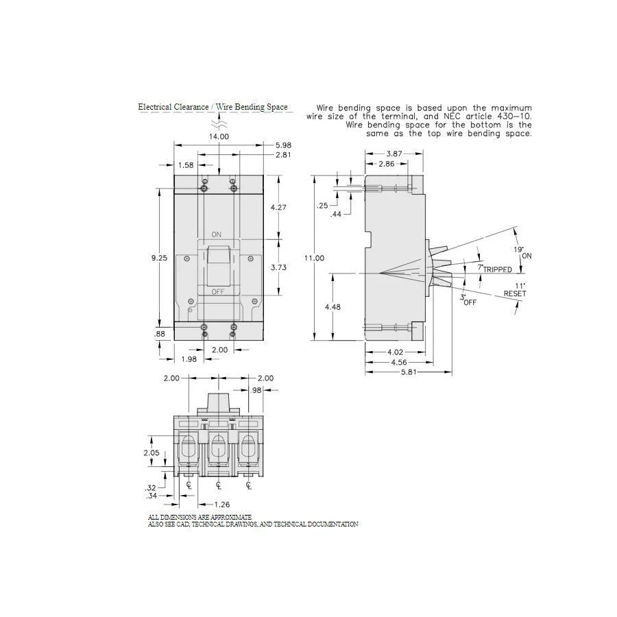 LAL26125 - Square D - 125 Amp Molded Case Circuit Breaker - Image 2