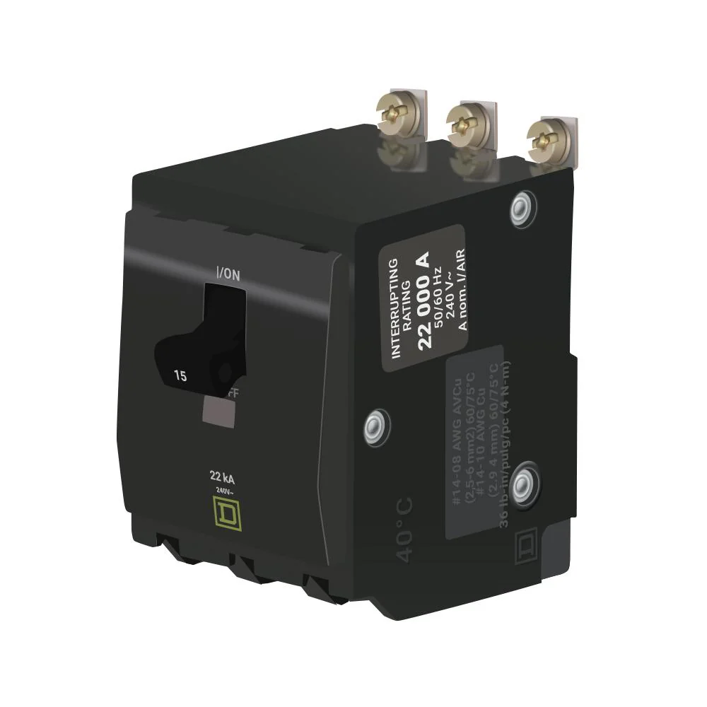 QOB315VH - Square D - 15 Amp 22kA Circuit Breaker - Image 2