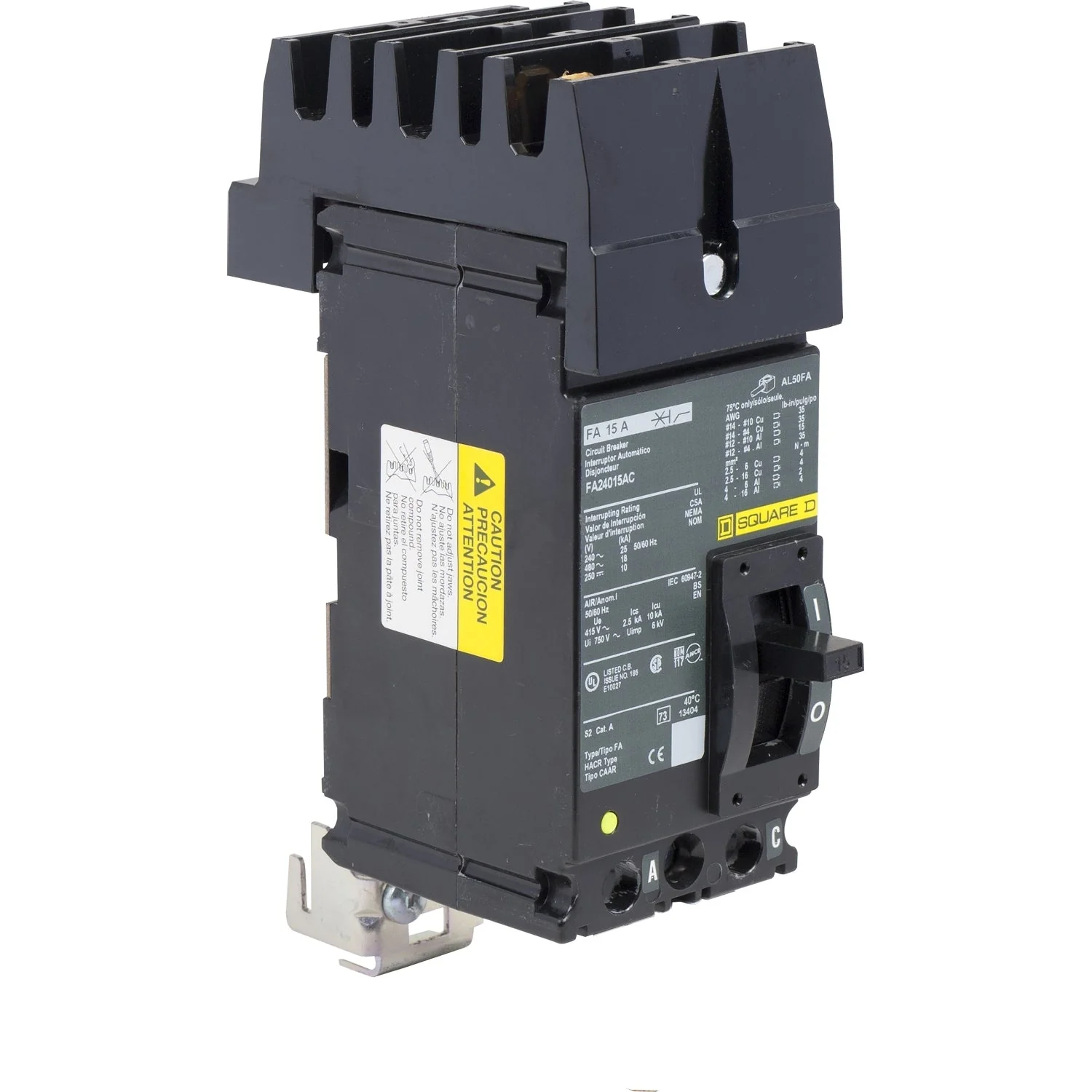 FA24015AC - Square D - 15 Amp Molded Case Circuit Breaker