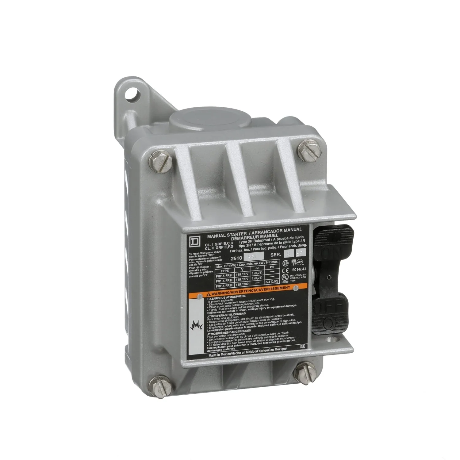 2510FR1 - Square D - 16 Amp Electric Motor Starter
