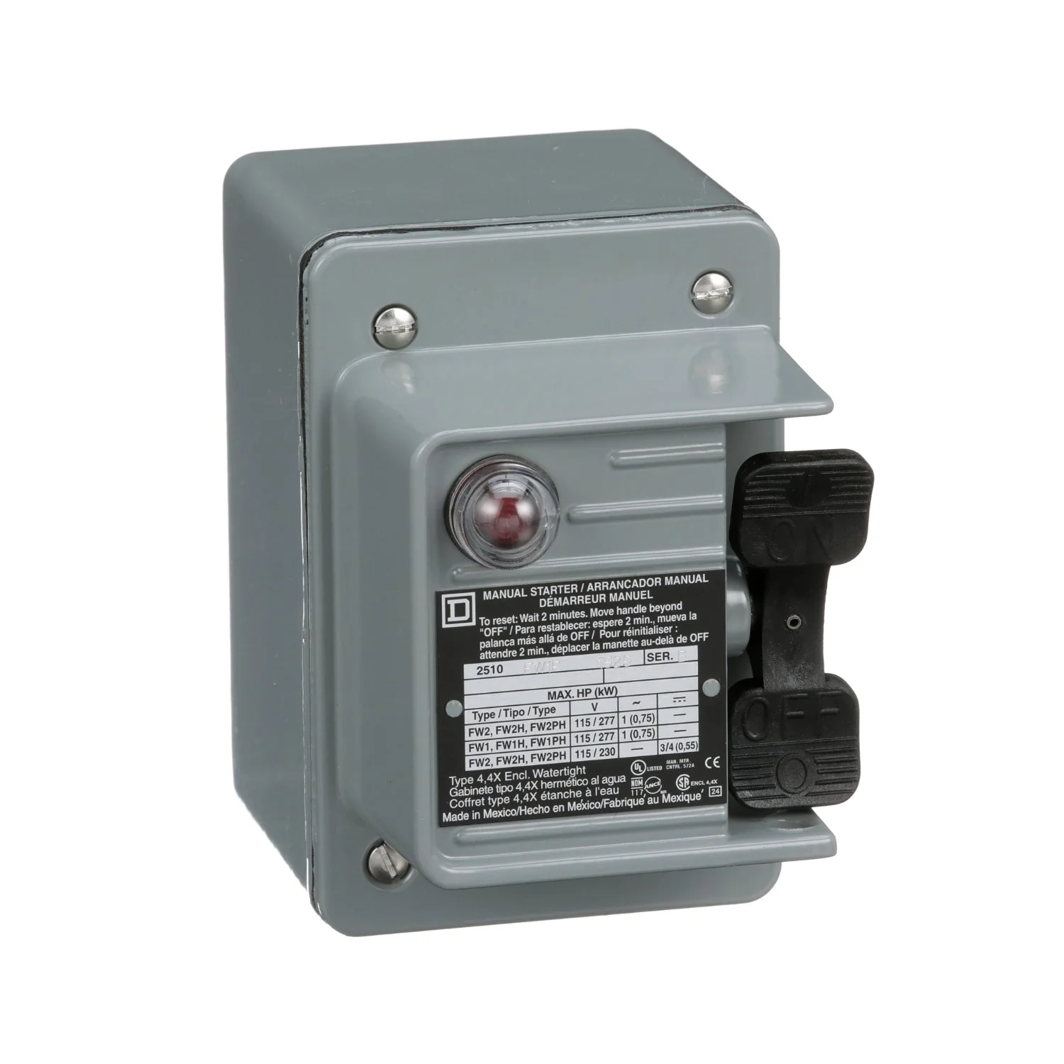 2510FW1P - Square D - 16 Amp Electric Motor Starter