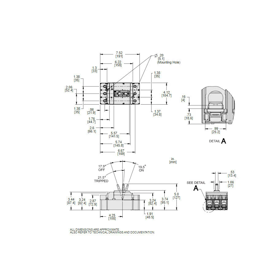 JGM36175 - Square D - 175 Amp Molded Case Circuit Breaker - Image 2