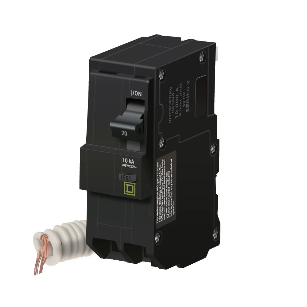 QO220EPD - Square D - 20 Amp GFEP Circuit Breaker - Image 3
