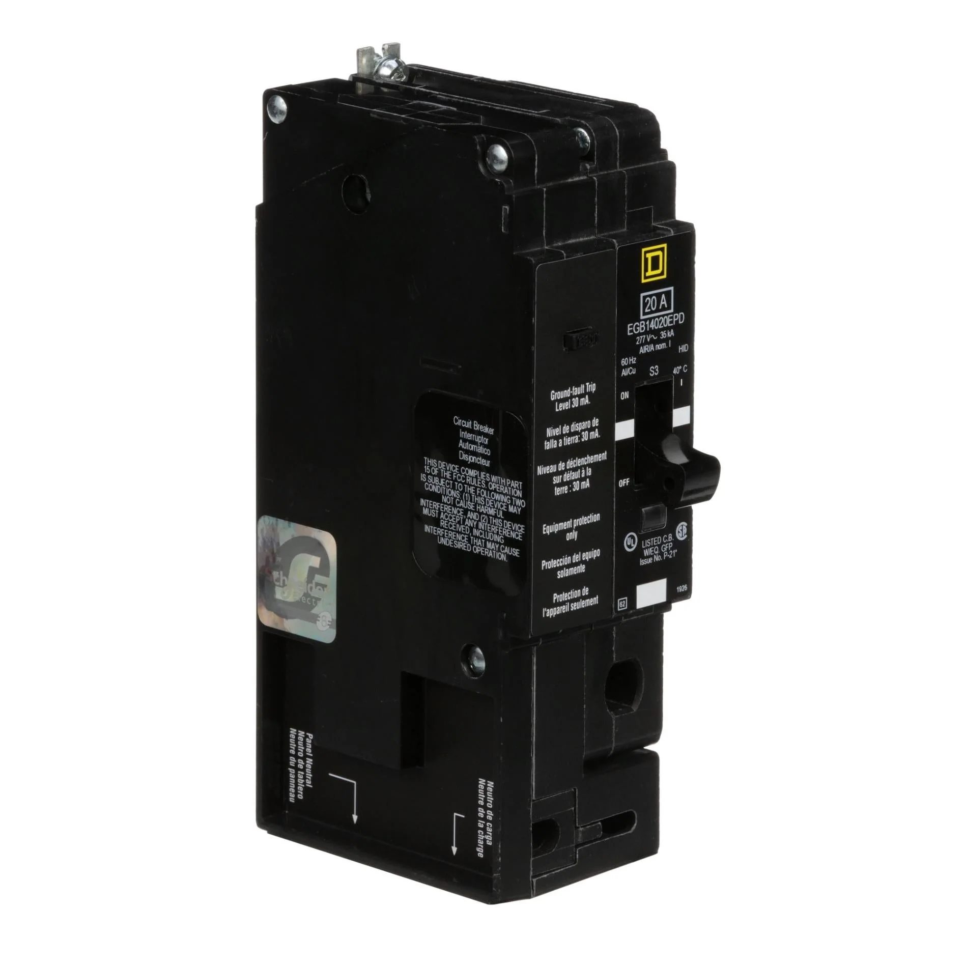 EGB14020EPD - Square D - Molded Case Circuit Breakers - Image 2