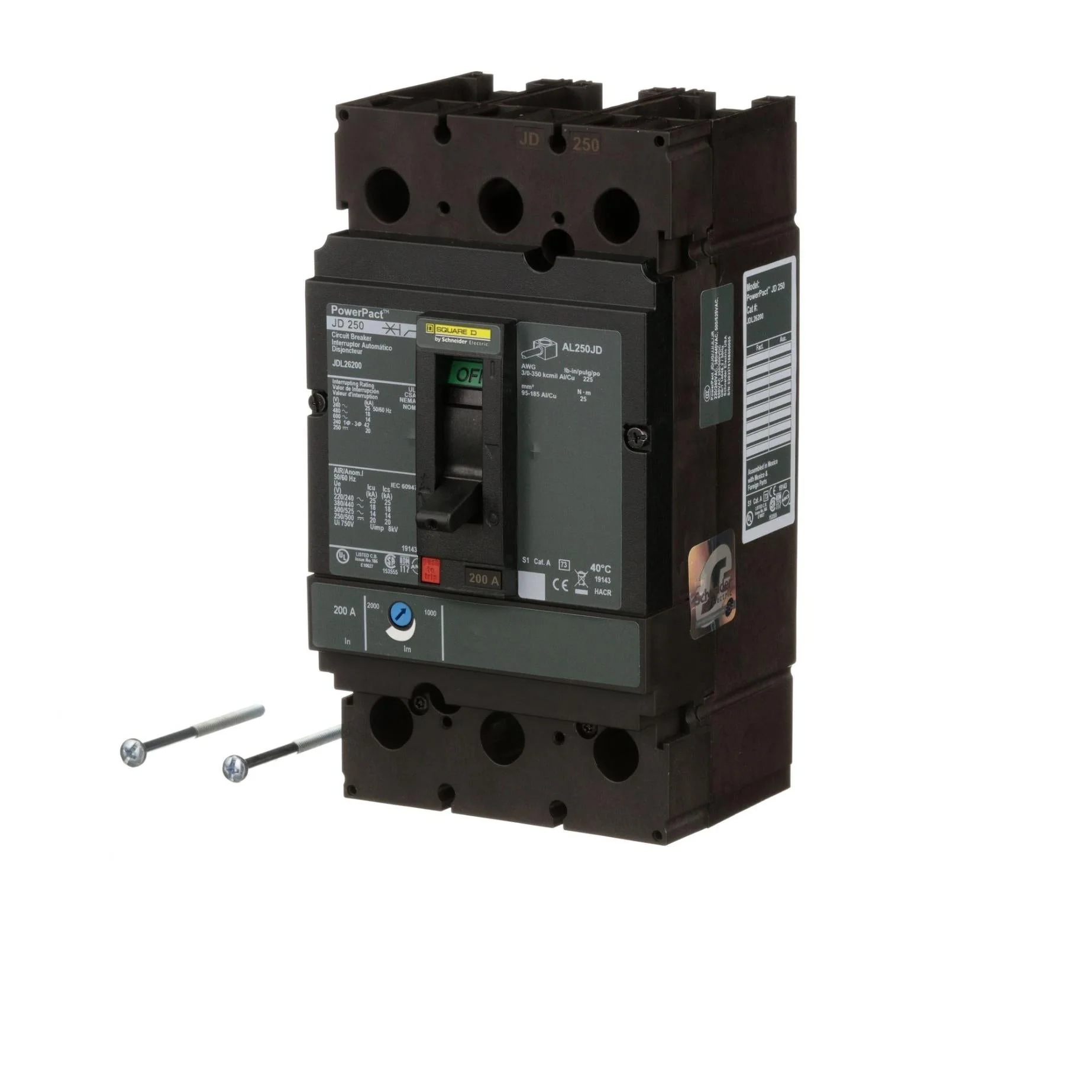 JDL26200 - Square D - Molded Case Circuit Breakers - Image 3