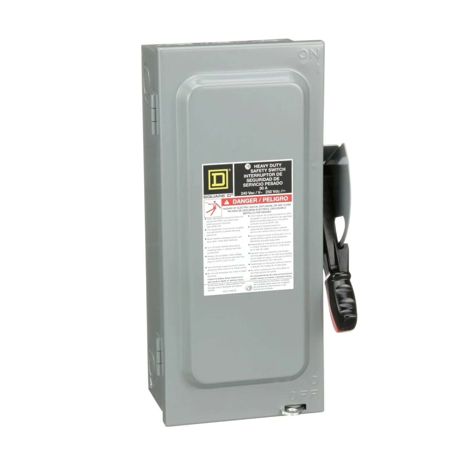 H321N - Square D - 30 Amp Disconnect and Safety Switch