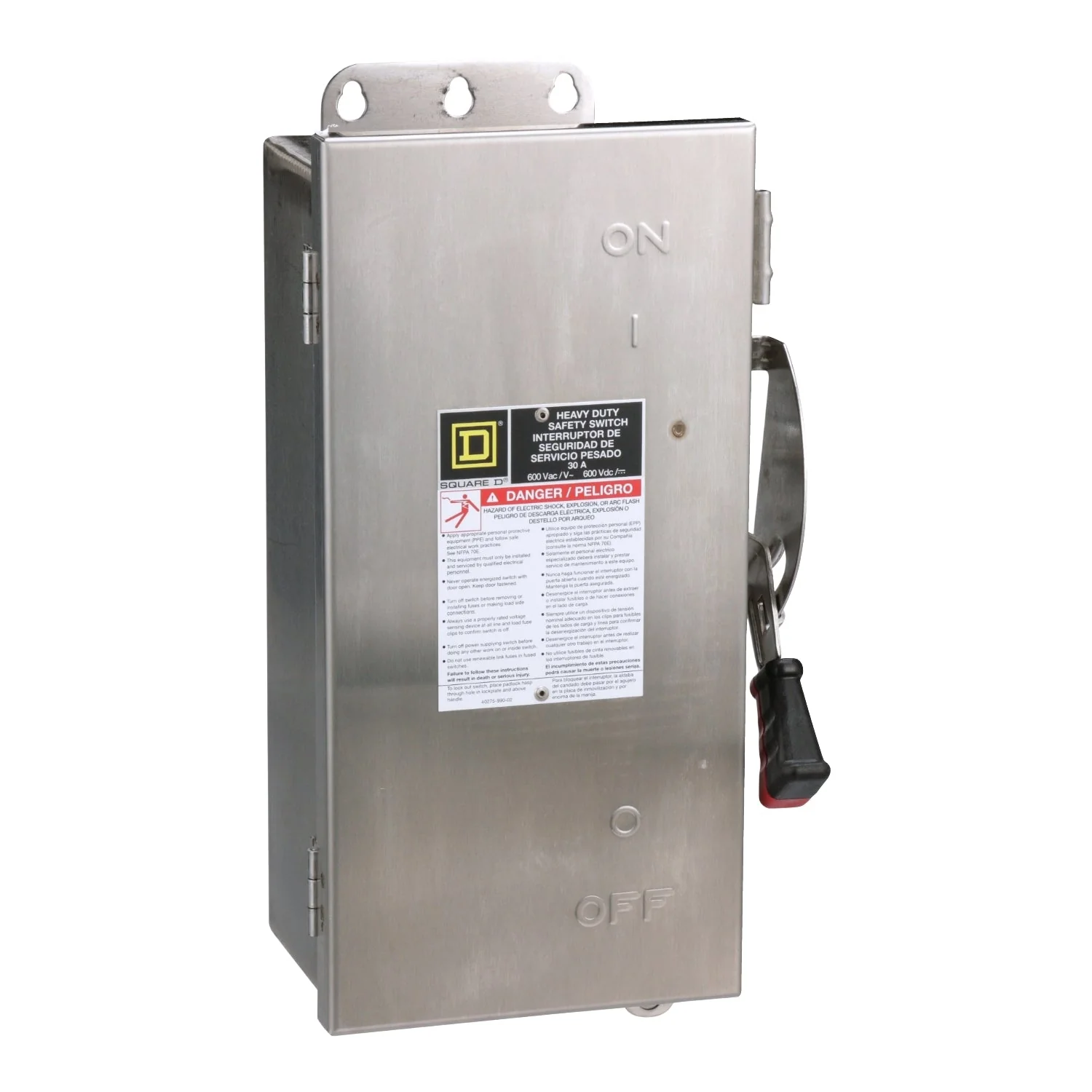 HU361DSEI - Square D - 30 Amp Disconnect and Safety Switch