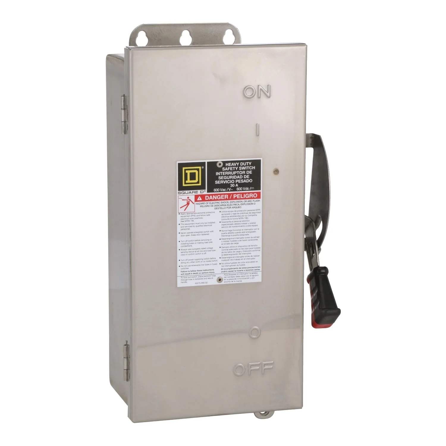 HU361SS - Square D - 30 Amp Disconnect and Safety Switch