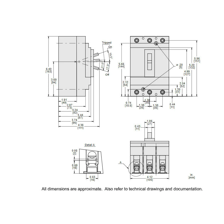 HJL36030M71 - Square D - 30 Amp Molded Case Circuit Breaker - Image 5
