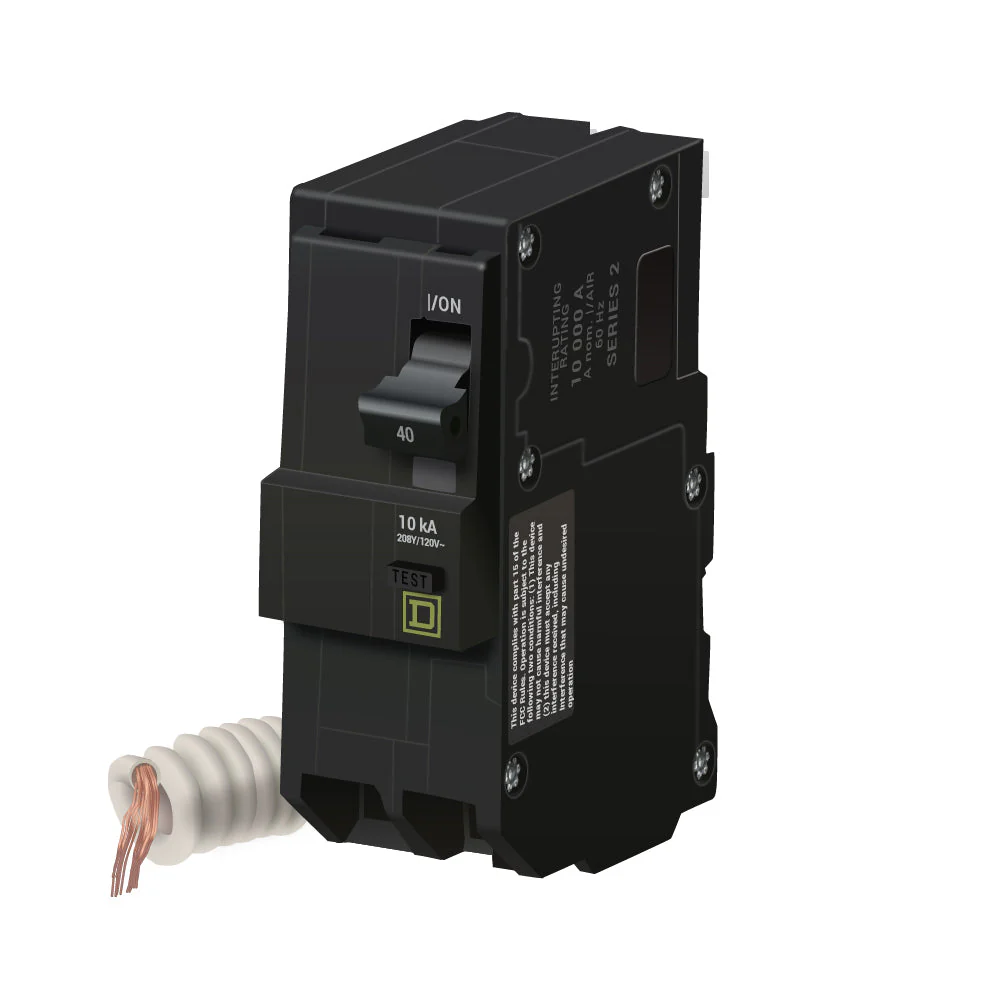 QO240EPD - Square D - 40 Amp GFEP Circuit Breaker - Image 2
