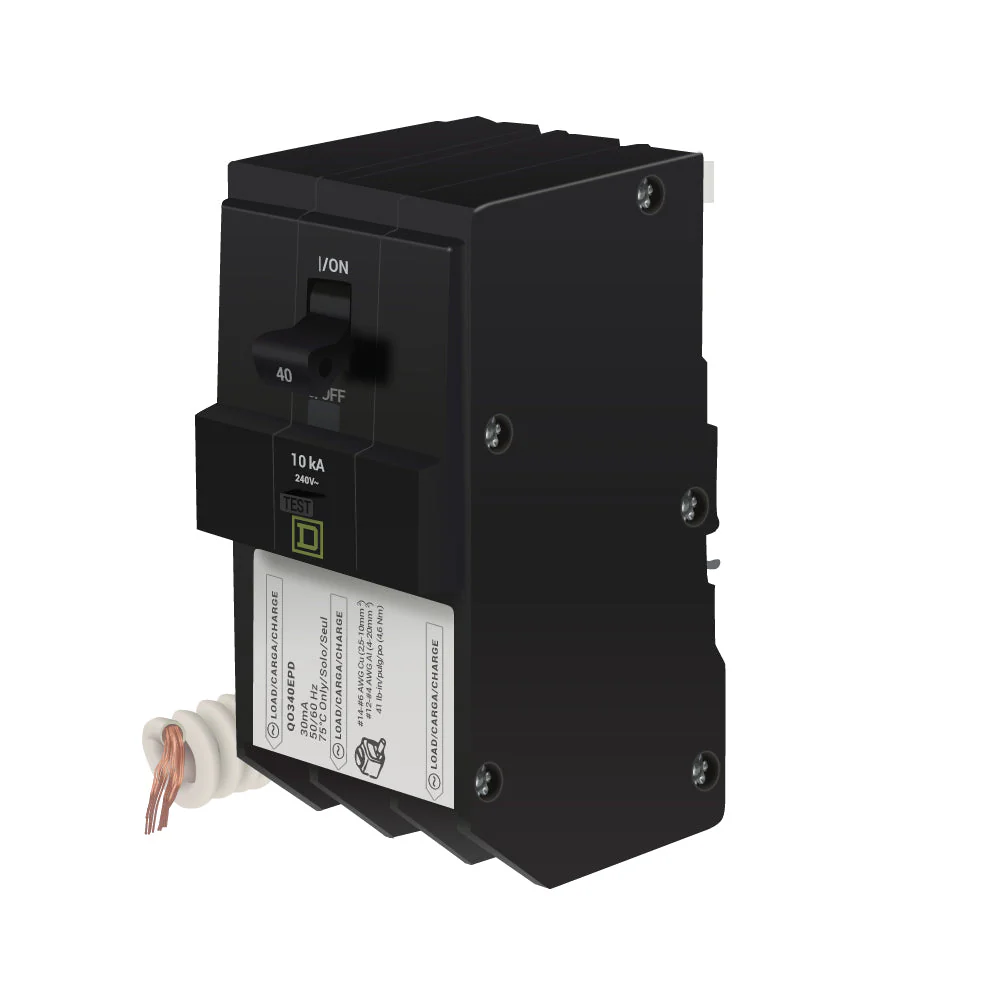 QO340EPD - Square D - 40 Amp GFEP Circuit Breaker - Image 2