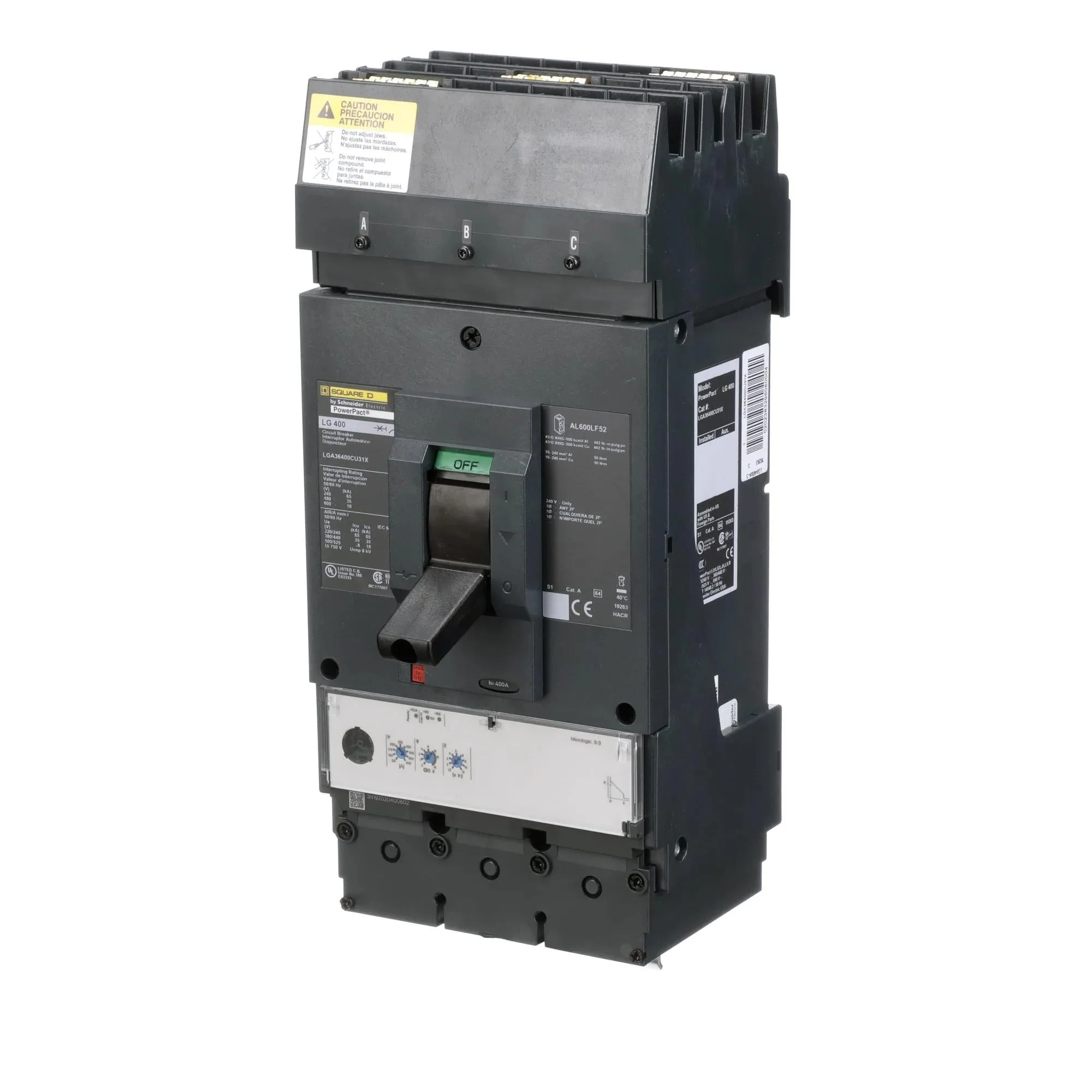 LGA36400CU31X - Square D - Molded Case Circuit Breaker - Image 3