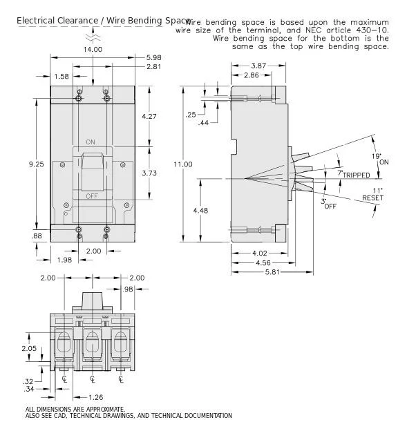 LAP36400 - Square D - Molded Case Circuit Breakers - Image 2