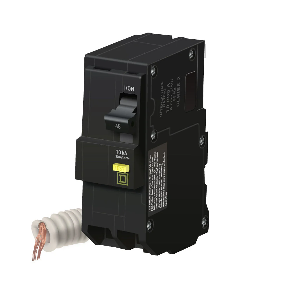 QO245GFI - Square D - 45 Amp GFCI Circuit Breaker - Image 2