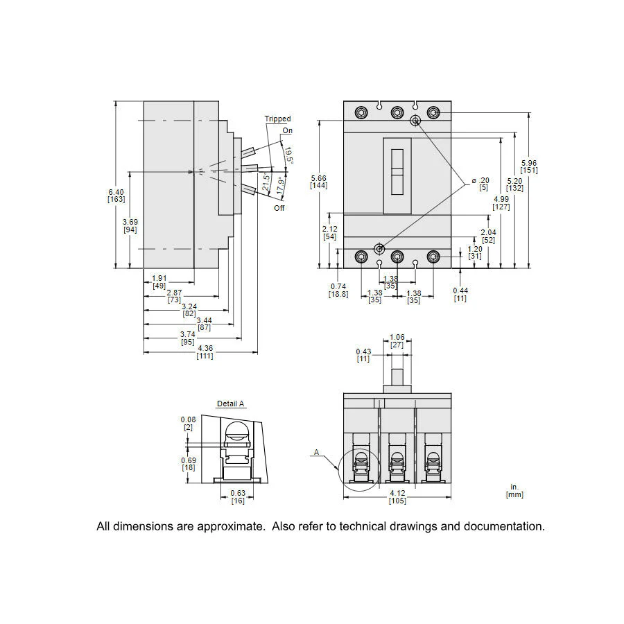 HLL36045 - Square D - 45 Amp Molded Case Circuit Breaker - Image 2