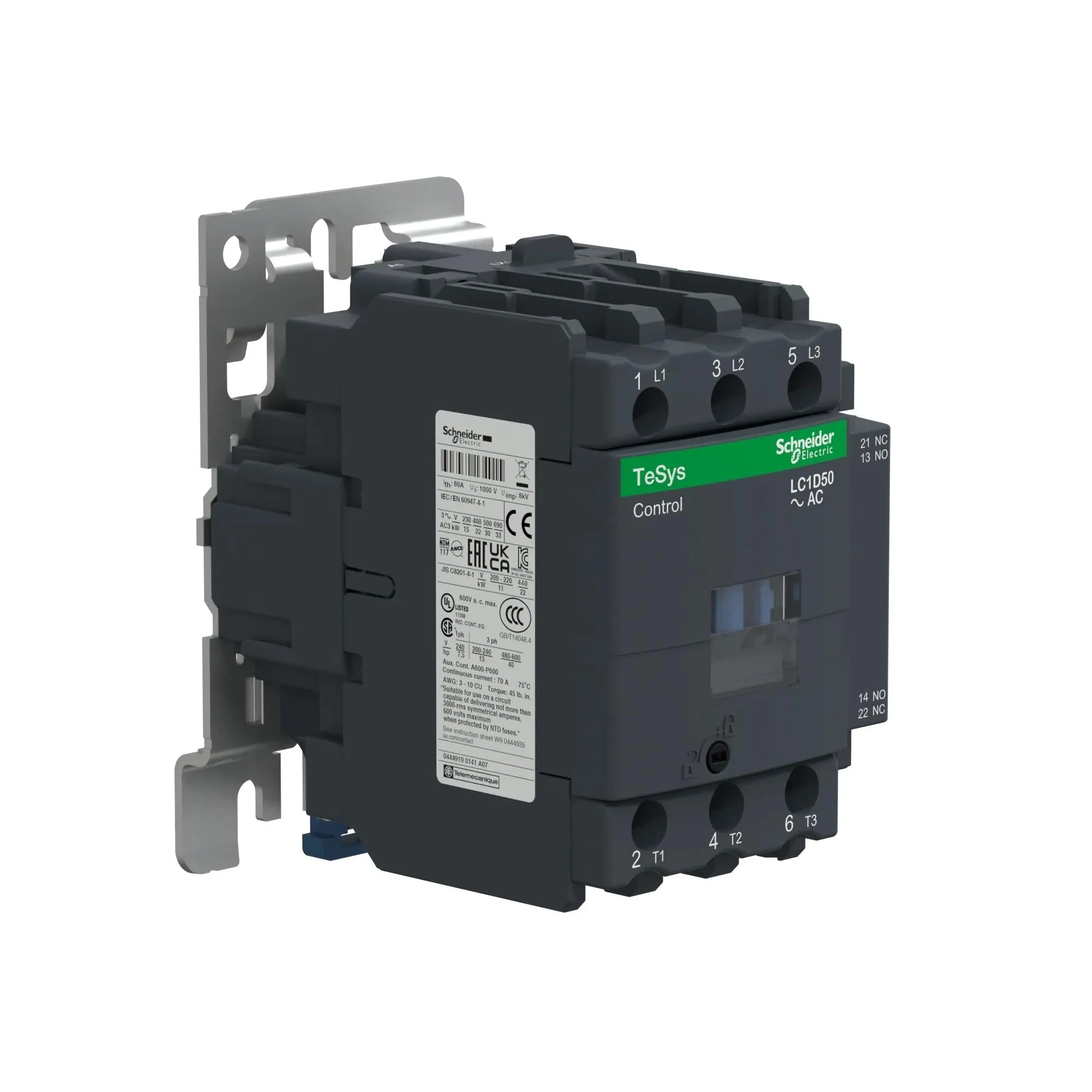 LC1D50U7 - Square D - Contactor - Image 2