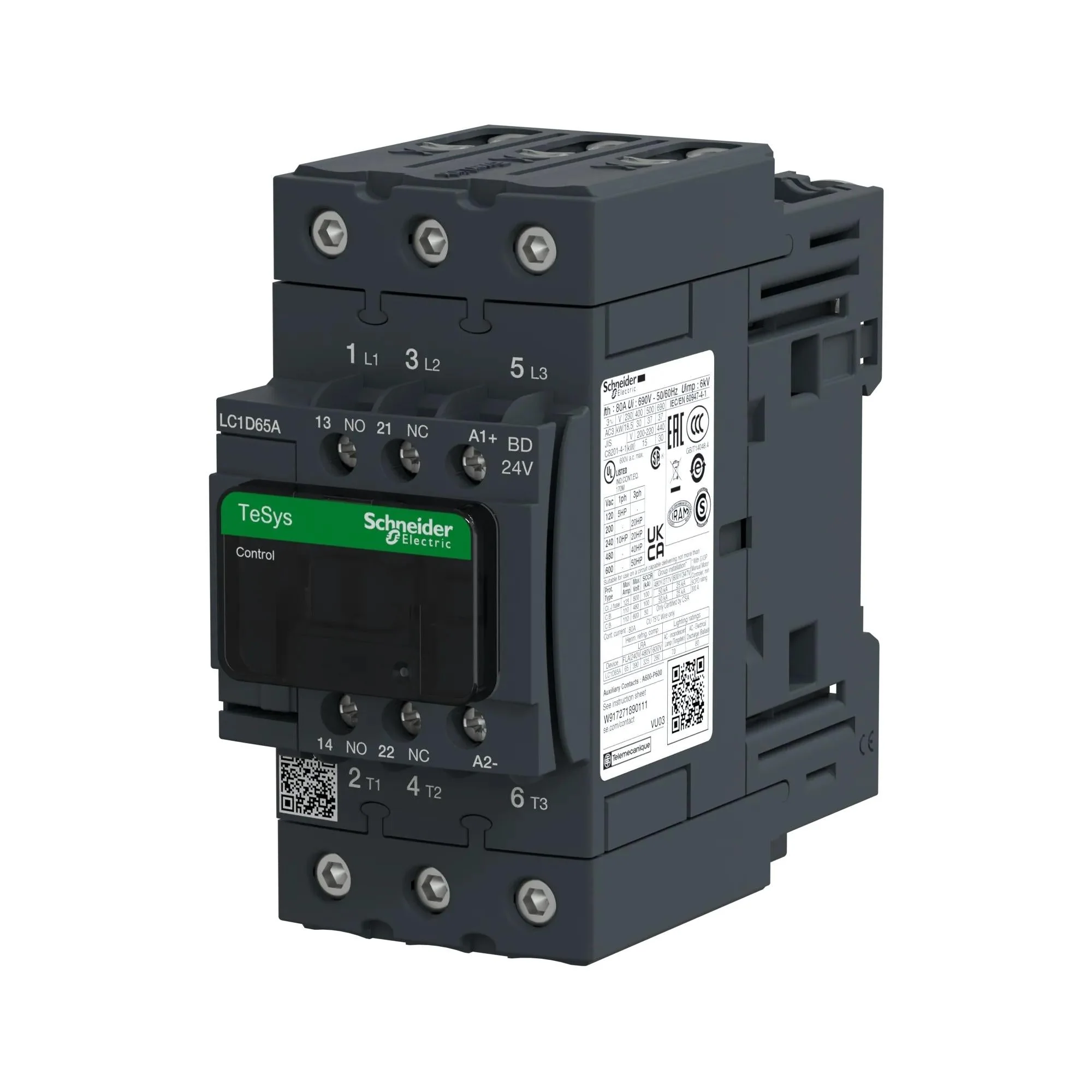 LC1D65ABD - Square D - Contactor - Image 3