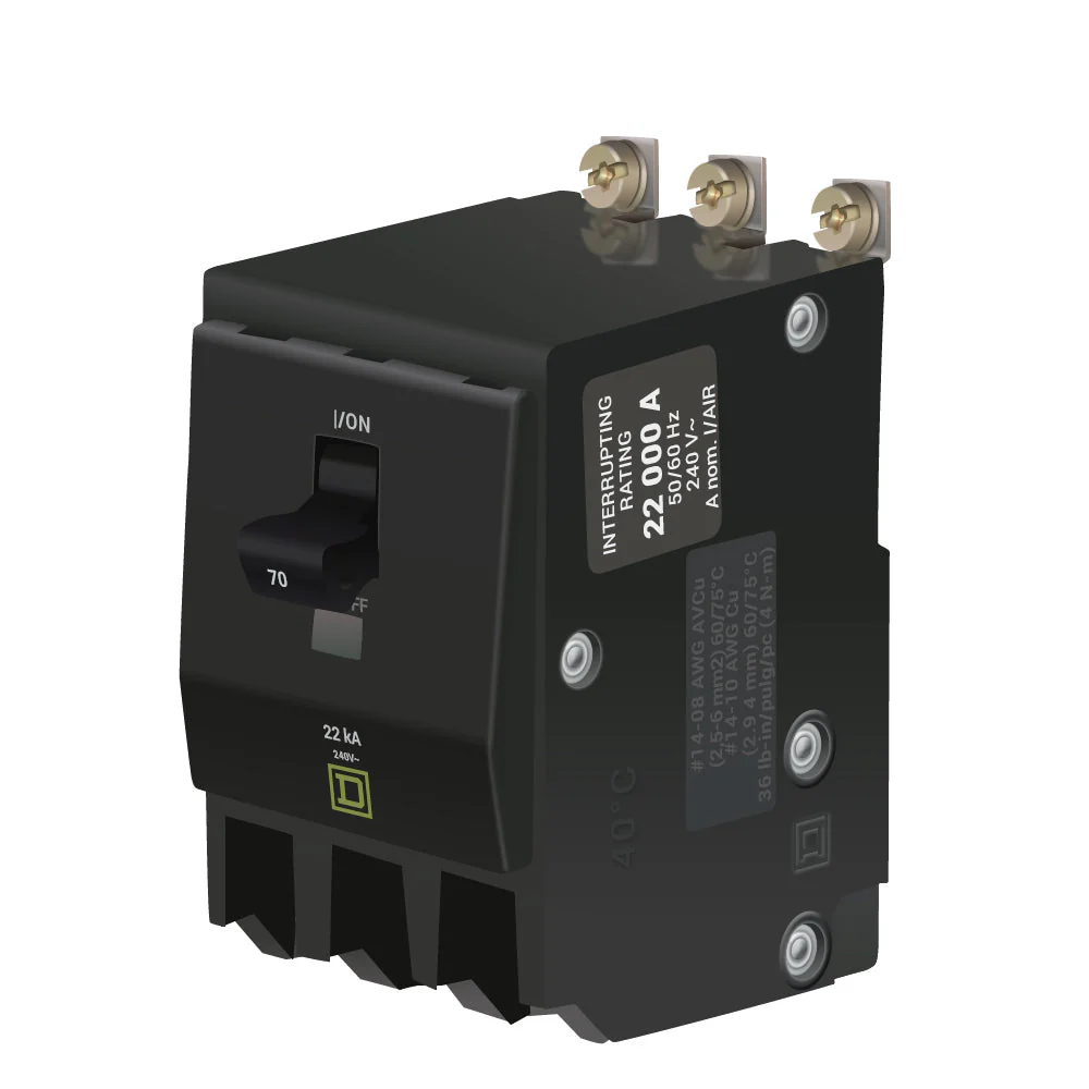QOB370VH - Square D - 70 Amp 22kA Circuit Breaker - Image 2