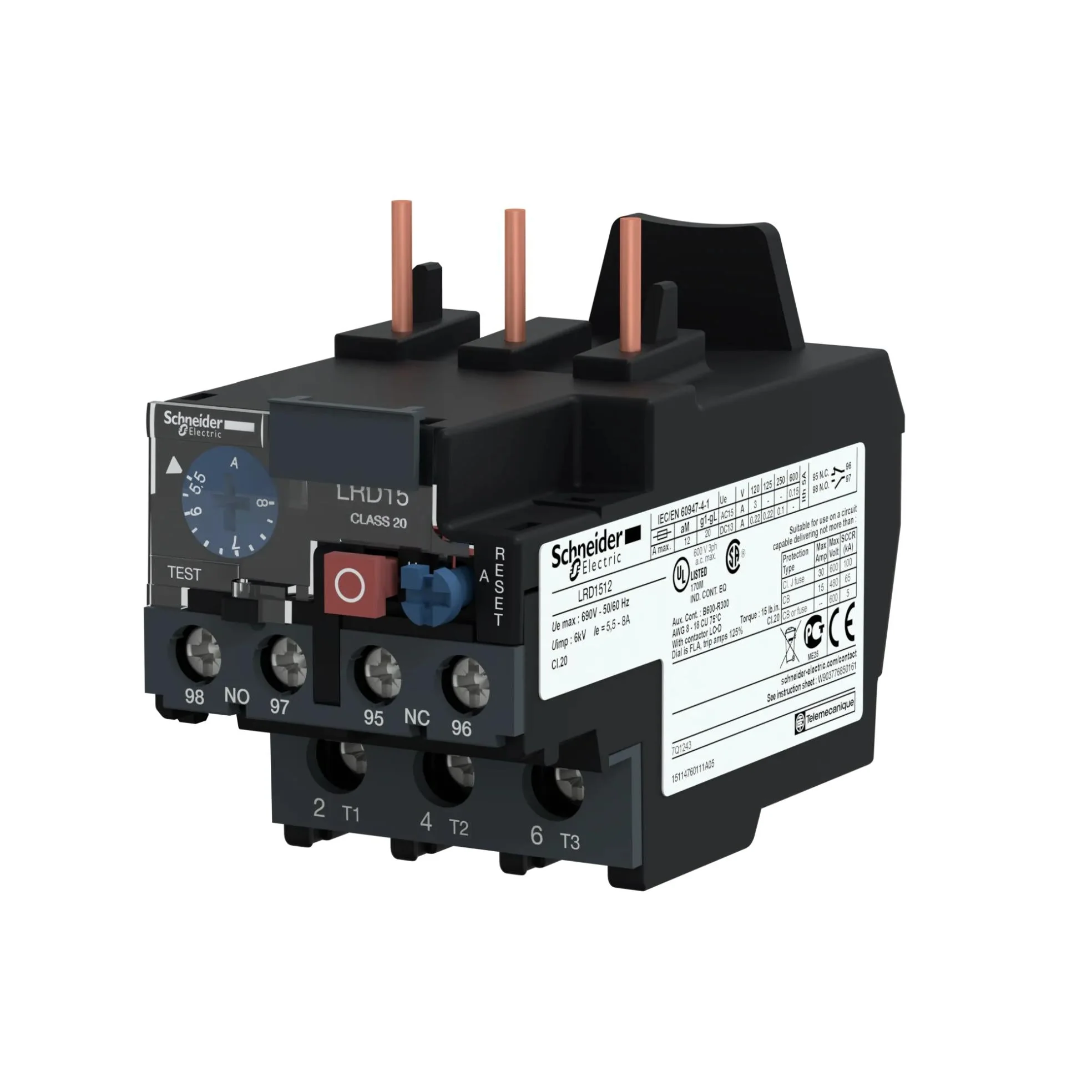 LRD1512 - Square D - Overload Relay - Image 4
