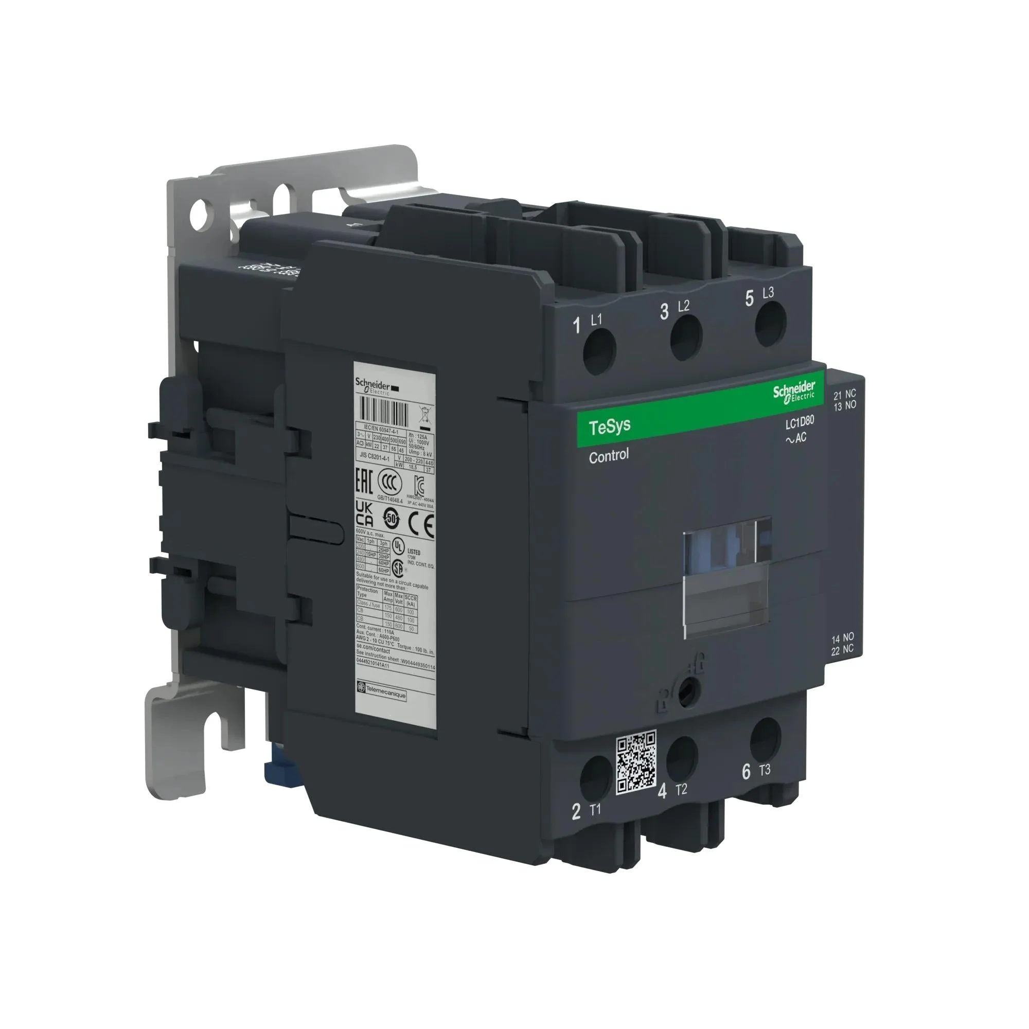 LC1D80M7 - Square D - Contactor - Image 2