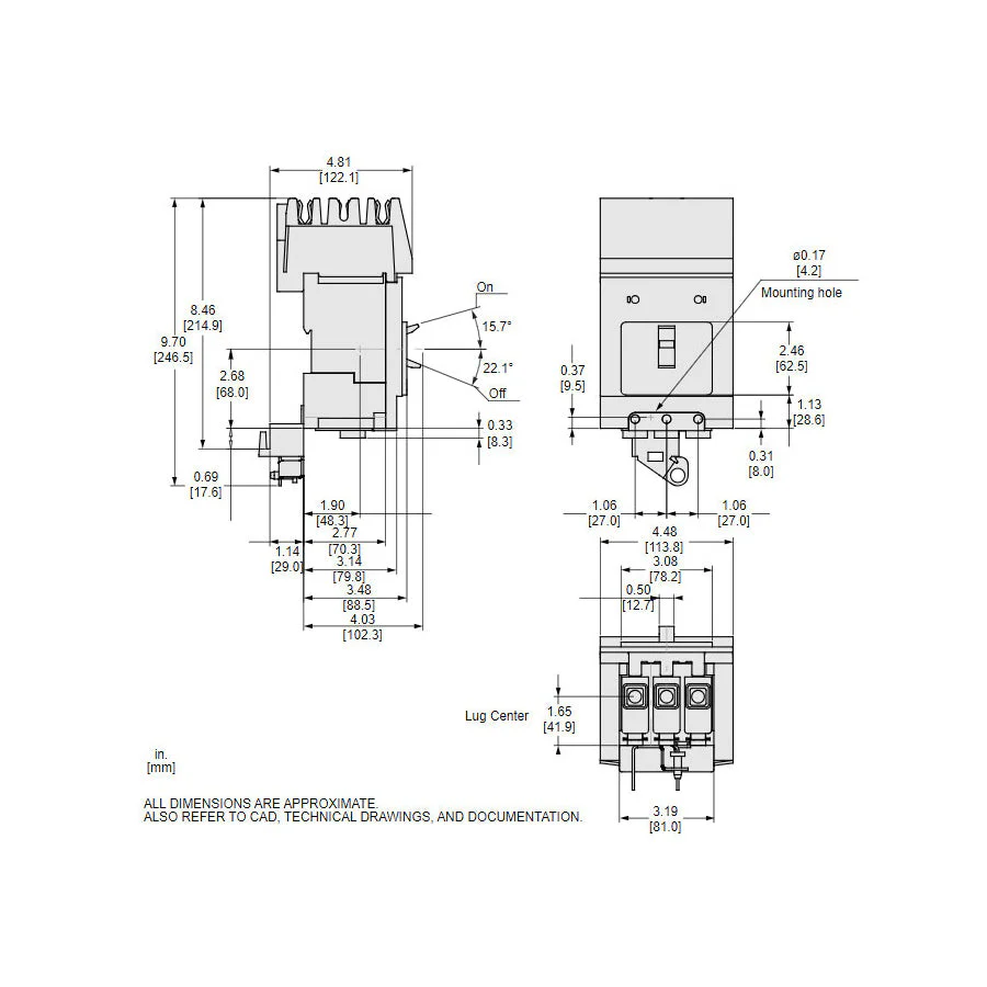 BJA36080 - Square D - 80 Amp Molded Case Circuit Breaker - Image 5